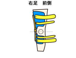 右足 前側